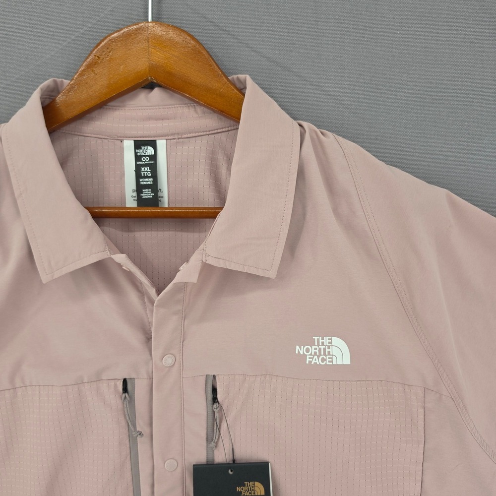 The North Face Lightrange SS Shirt Rose Dawn Pink XXL NF0A86S3 Hiking Outdoor